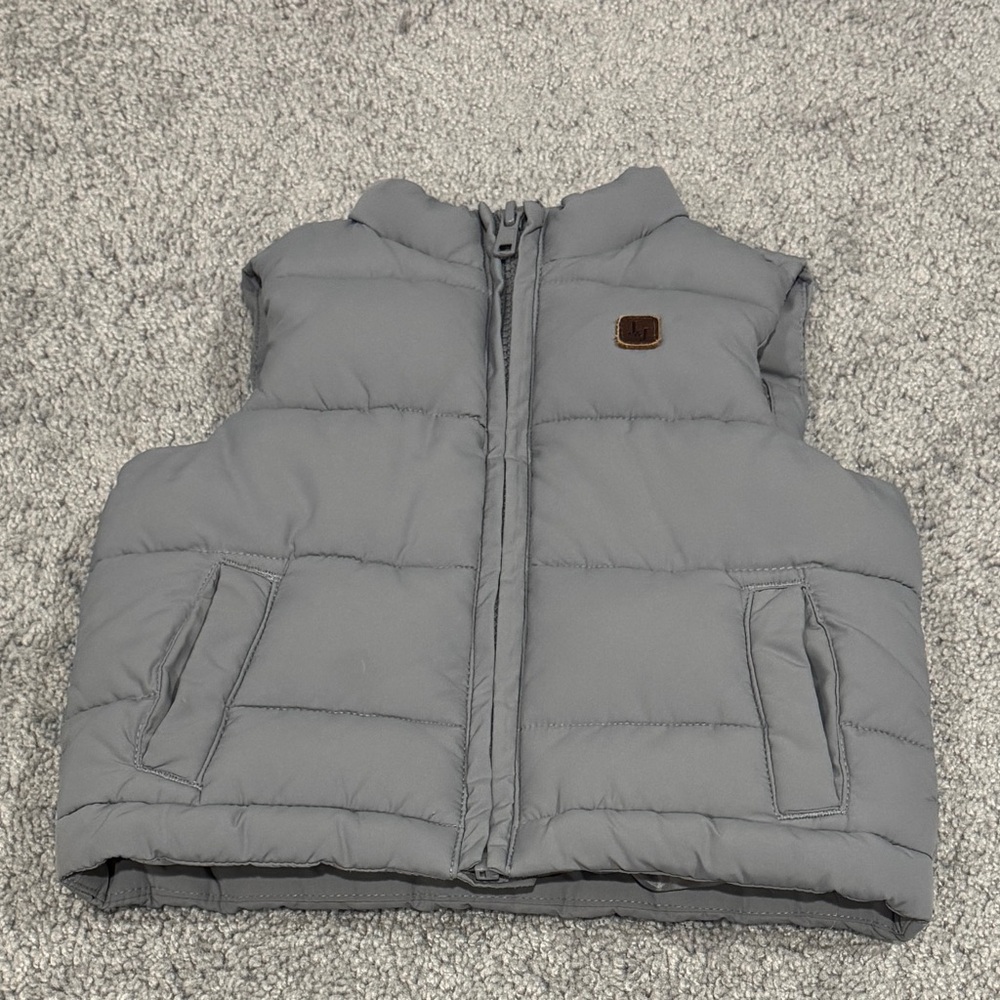 Janie and Jack Gray Puffer Vest